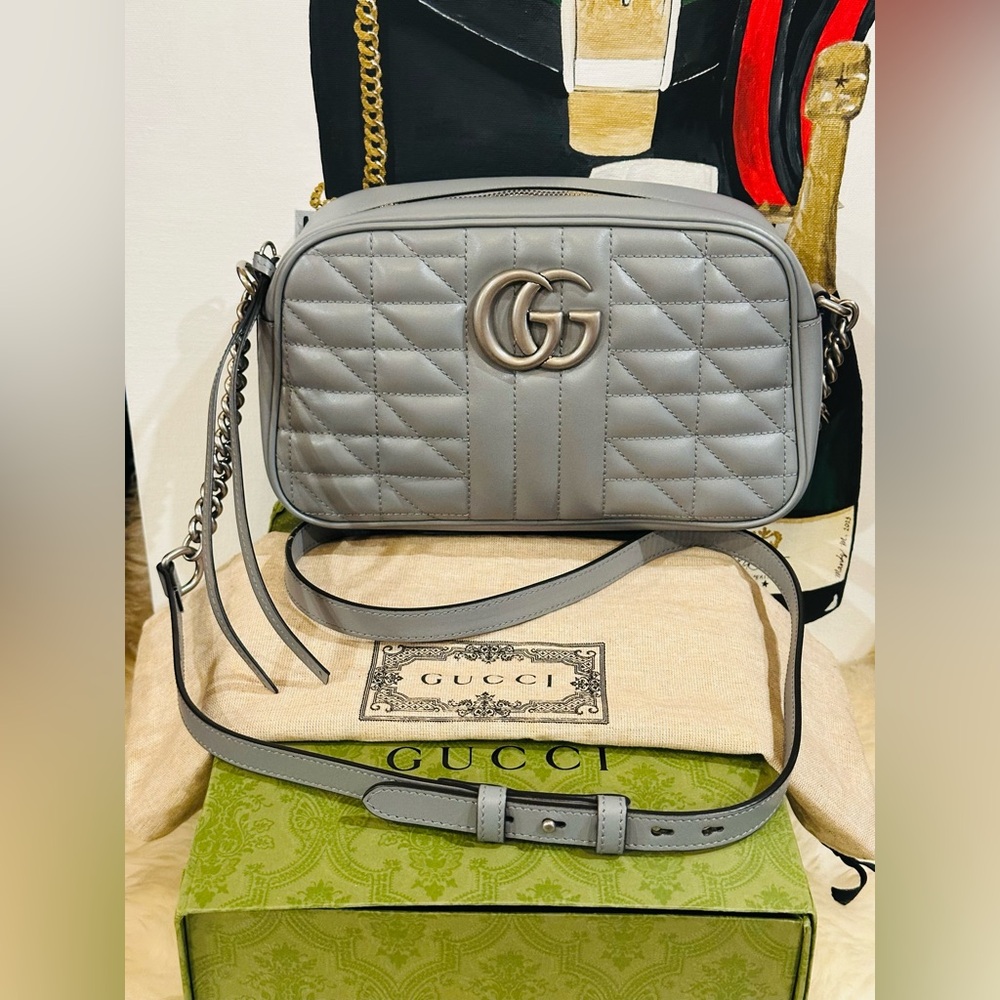 🔥 GUCCI MARMONT SHOULDER BAG FULL INCLUSION Size Medium